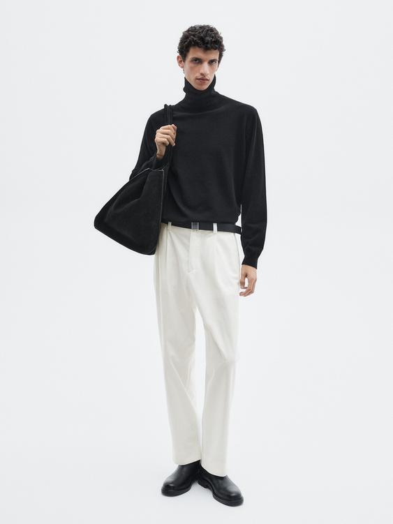 Darted wide-leg trousers - LIMITED