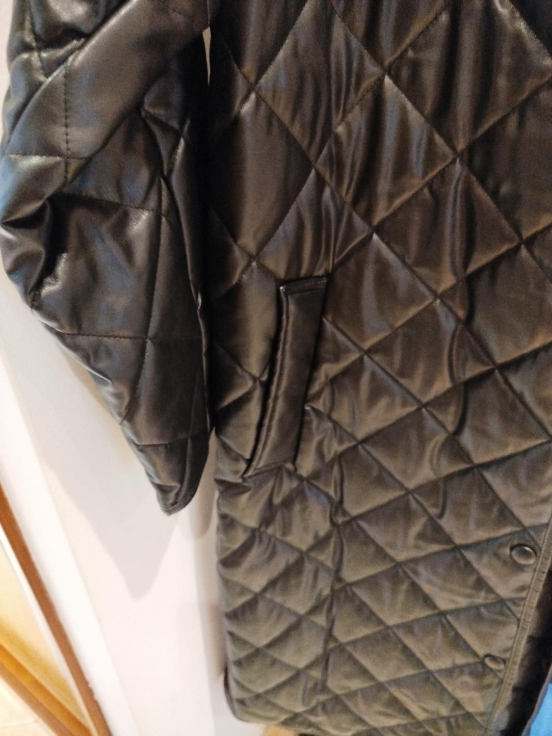 FAUX LEATHER PUFFER JACKET - Image 4