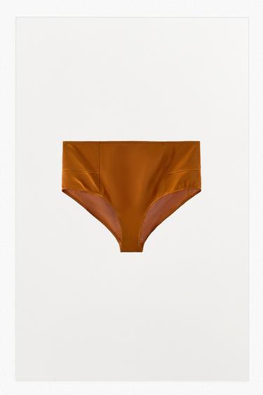 ШИРОКИ БИКИНИ „БРАЗИЛИАНА“ - Оранжев от Zara