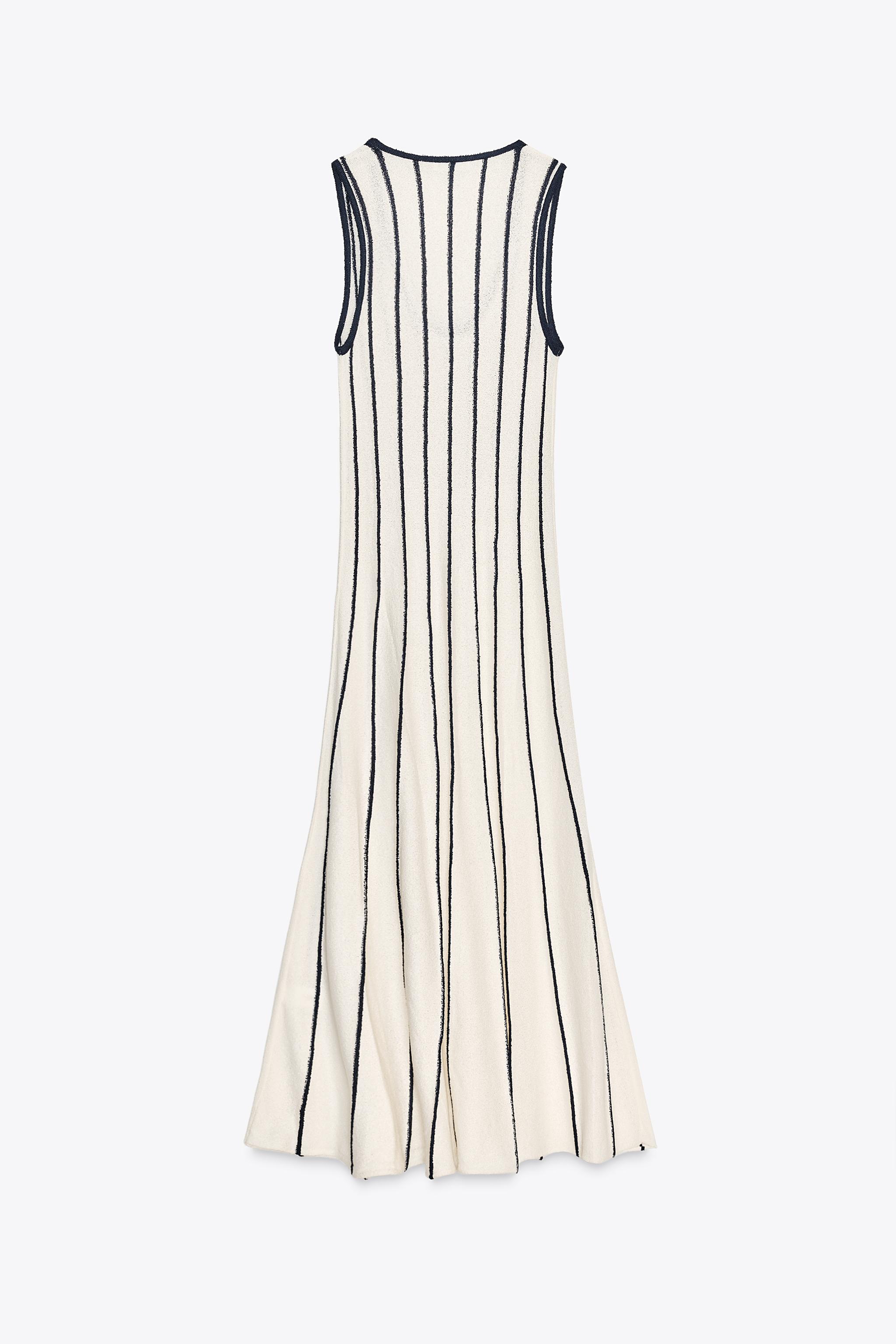CUT-OUT KNIT MIDI DRESS