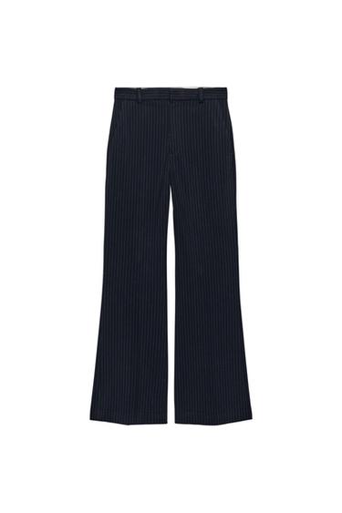 Zara ZW COLLECTION PANTALONE VISOKOG STRUKA – prugasto