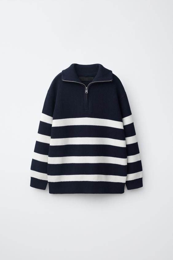 JERSEY RAYAS - Marino de Zara - Imagen 0