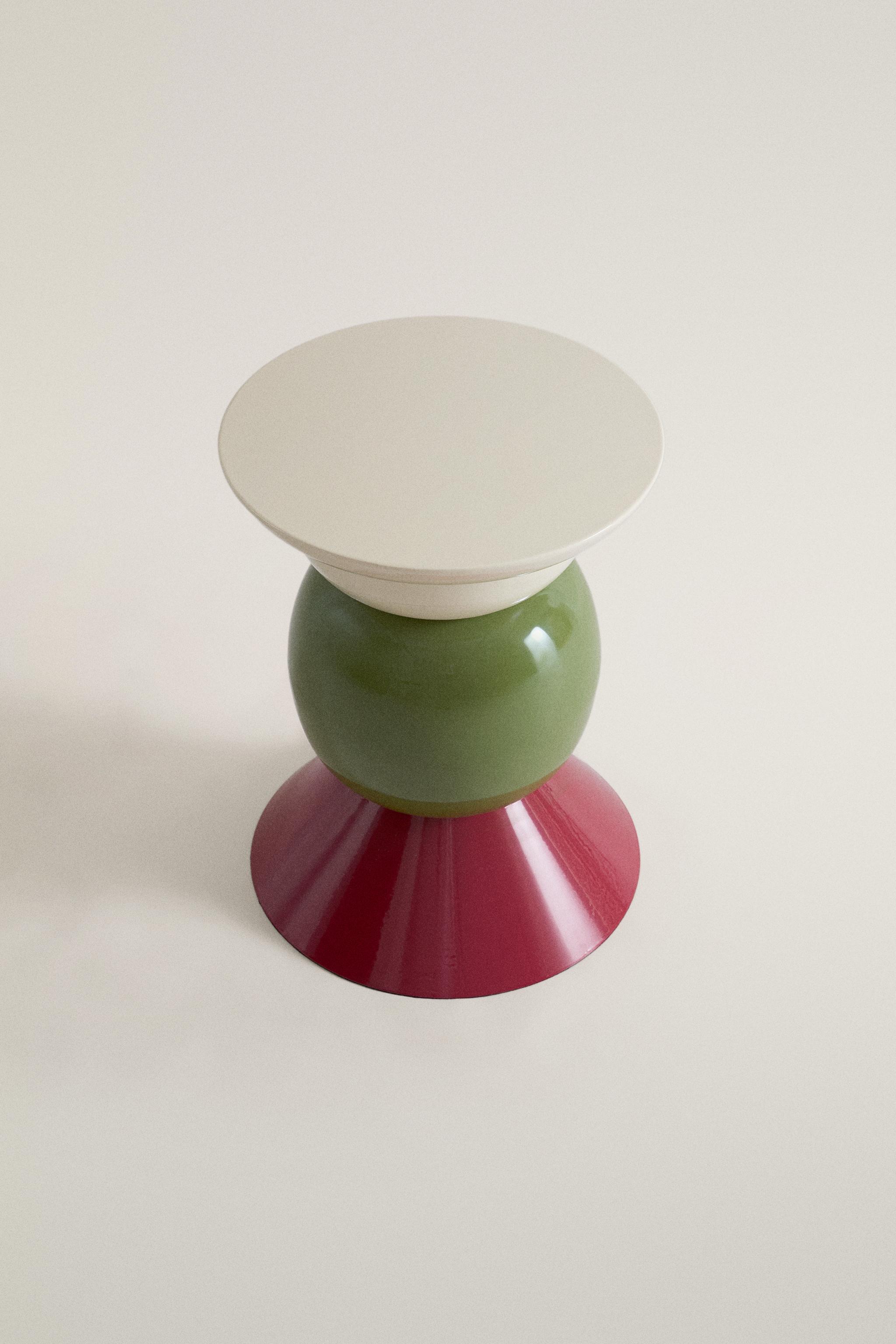 GEOMETRIC SHAPE METAL SIDE TABLE - Multicolored | ZARA United States