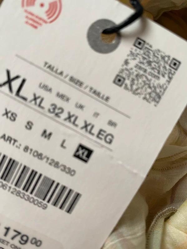 ZARA PREMIUM FASHION SUMMER SUNDRESS ASYMMETRIC RUFFLE DRESS XL - Image 3