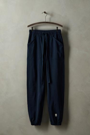 LIGHTWEIGHT JOGGERS X SR_A - Navy blue by Zara