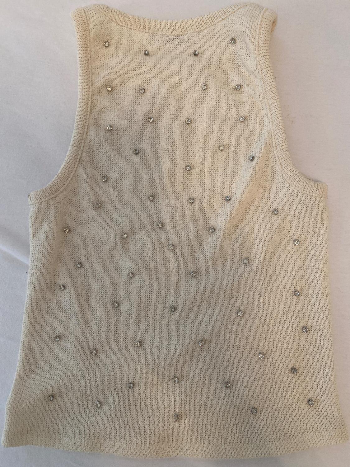 TOP WITH RHINESTONE STRAPS - Image 3