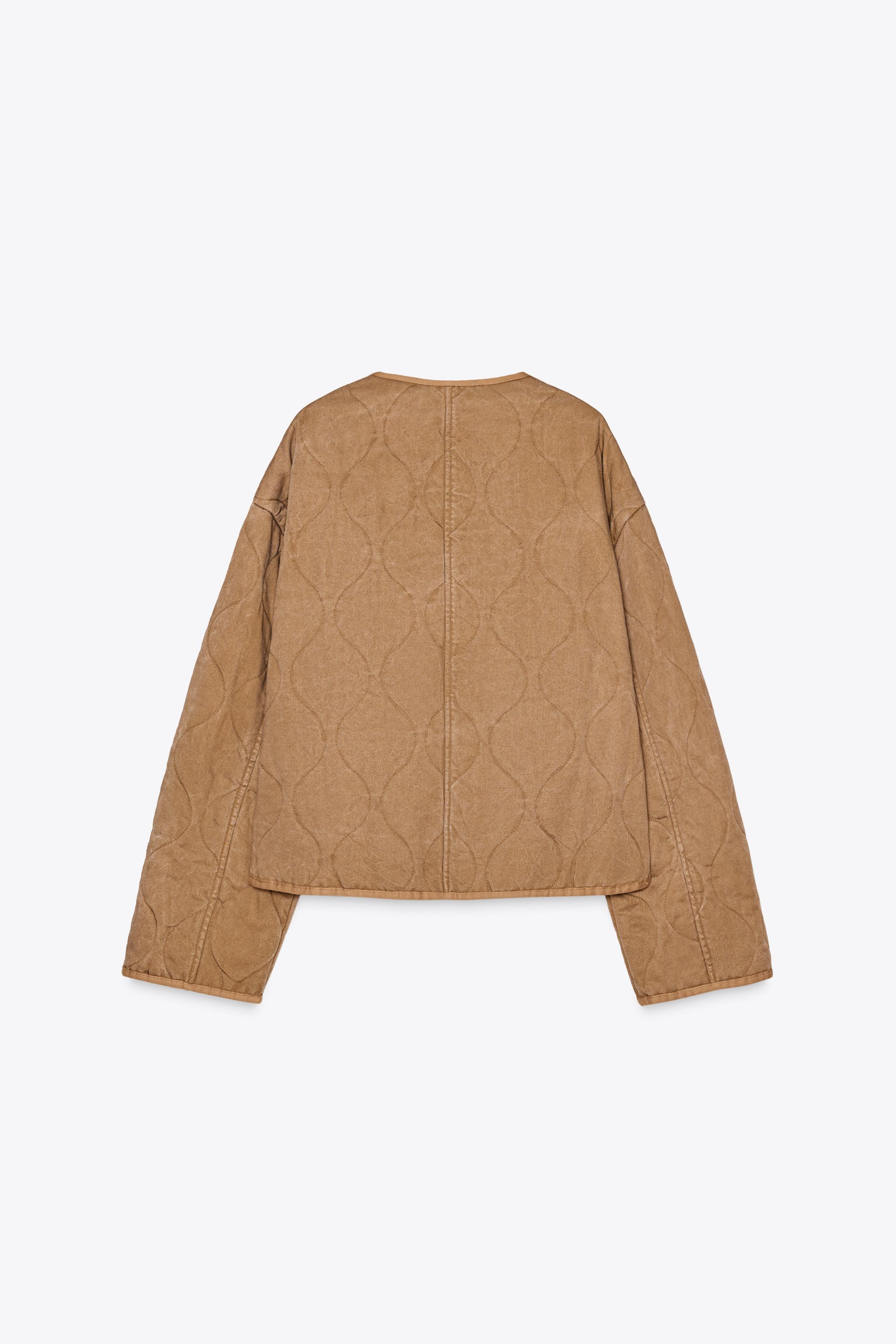 ★ZARA★ WASHED-EFFECT PADDED JACKET Zara Washed Effect Padded Jacket | TikTok