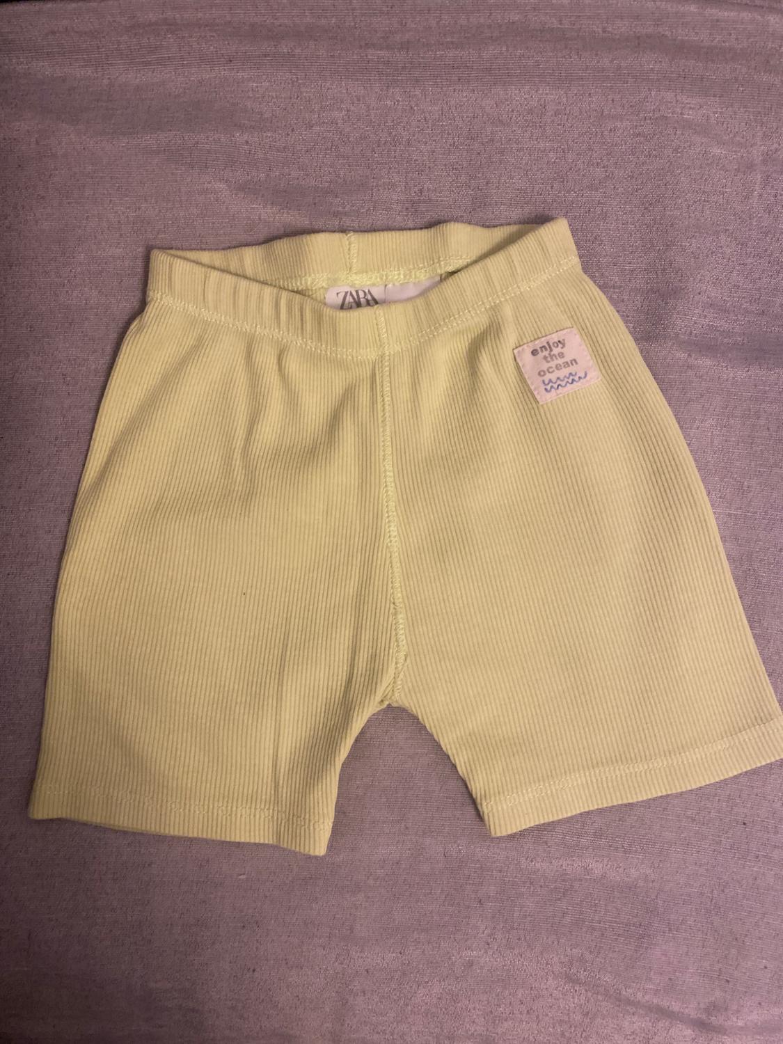 RIBBED CYCLING SHORTS WITH LABEL