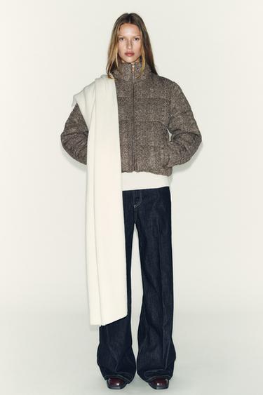 ANORAK ACOLCHADO PUNTO OCHOS CON AISLAMIENTO TÉRMICO - Gris de Zara