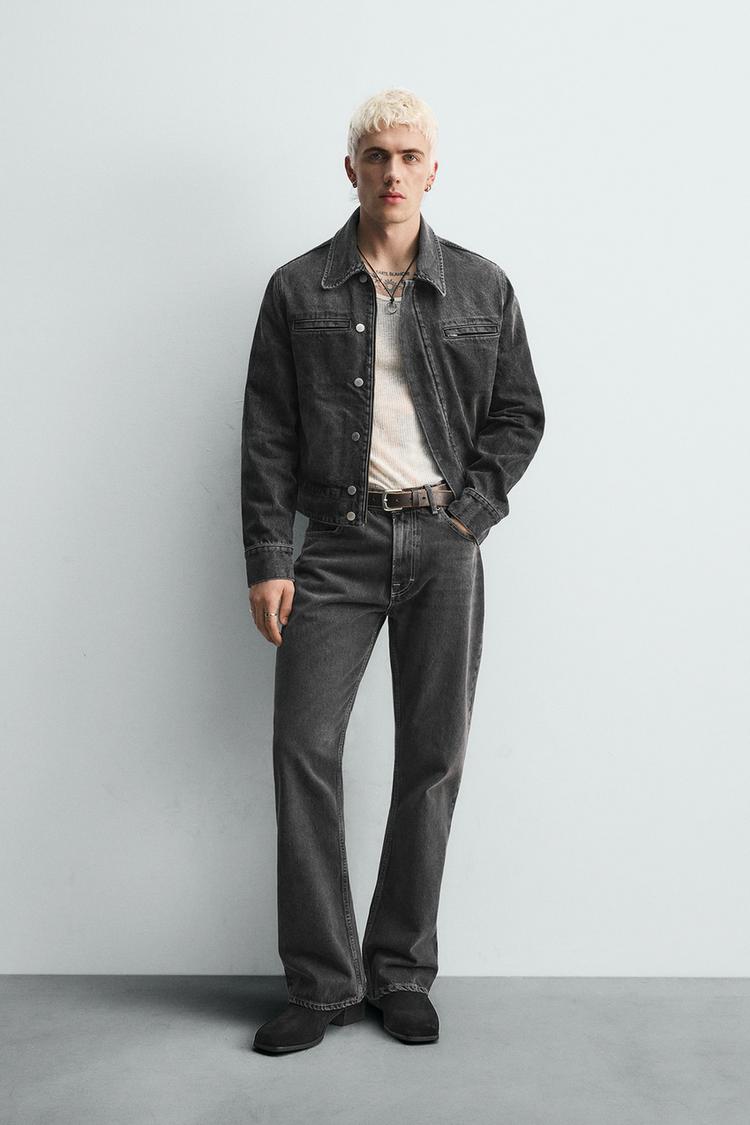 LIMITED EDITION DENIM JACKET Black ZARA India