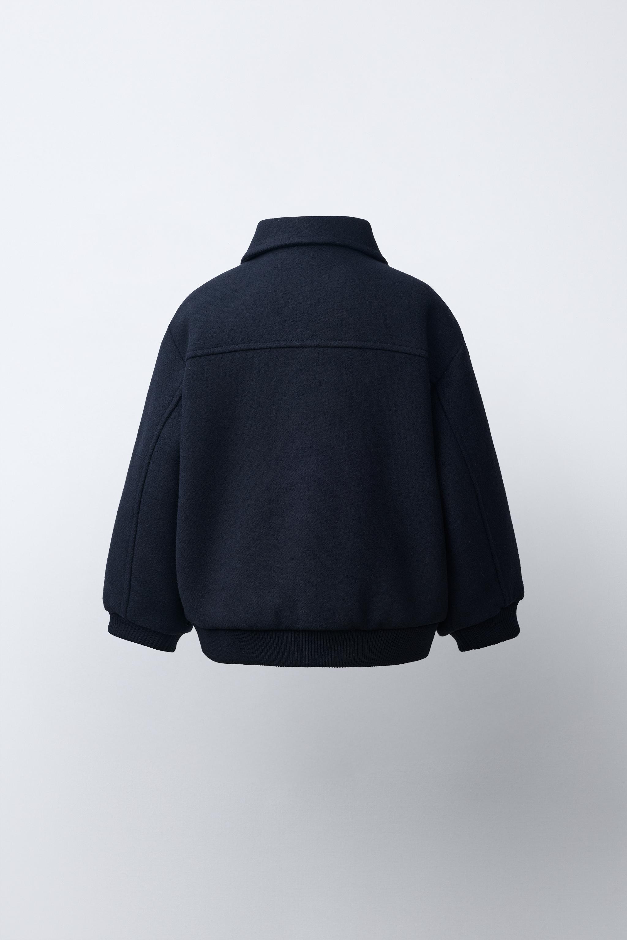 BLOUSON EN DRAP DE LAINE