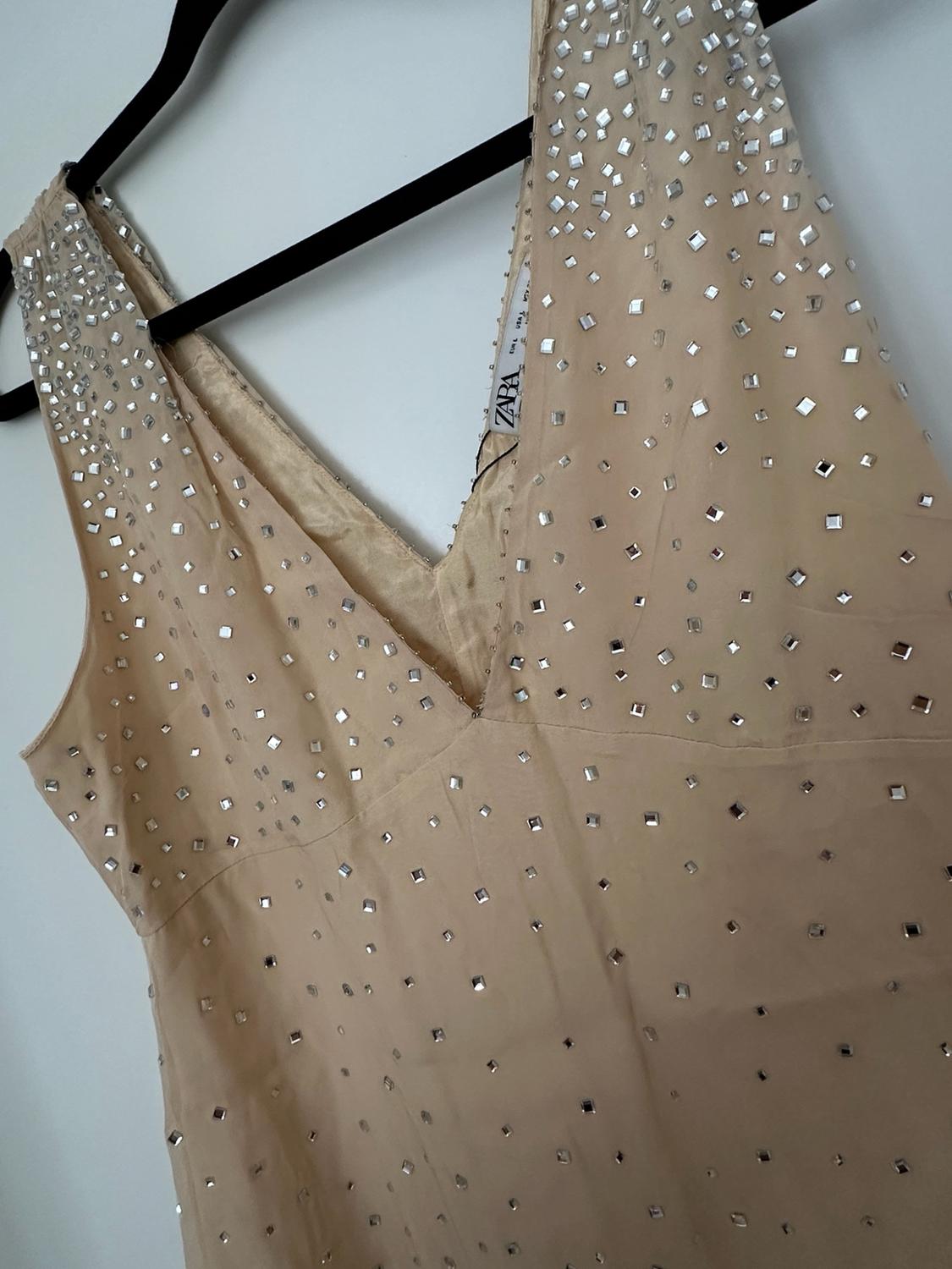 ZW COLLECTION SHORT DRESS WITH RHINESTONES - Image 3