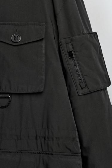 PARKA TECHNIQUE REMBOURRÉE DÉPERLANTE - Noir de Zara - Image 9