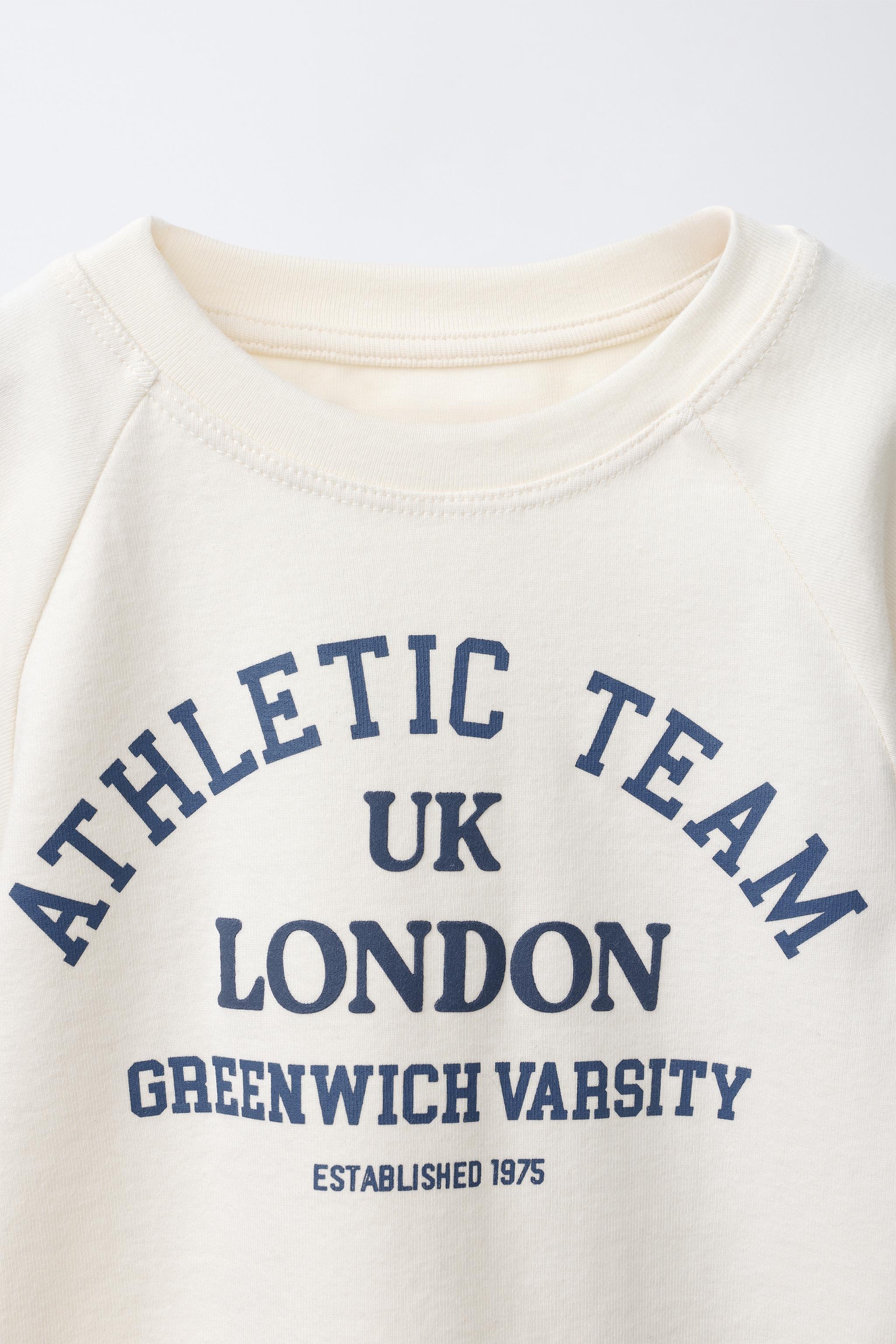 PUFF SLEEVE T-SHIRT WITH TEXT