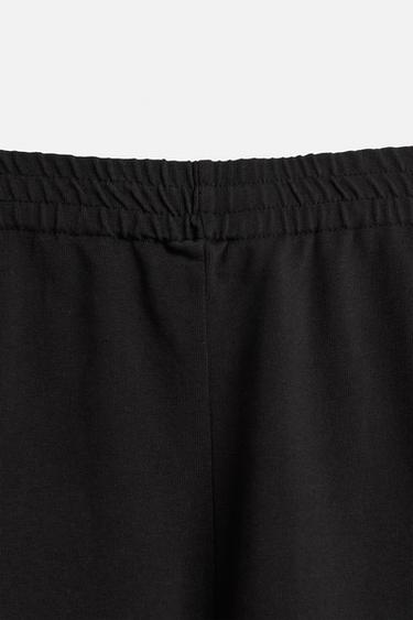 CONTRAST EMBROIDERY BERMUDA SHORTS - Black by Zara - Image 7
