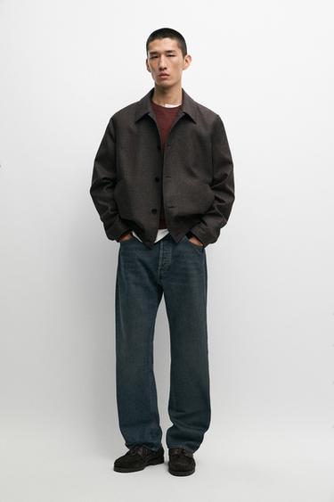 Flannel bomber jacket — Brown 2