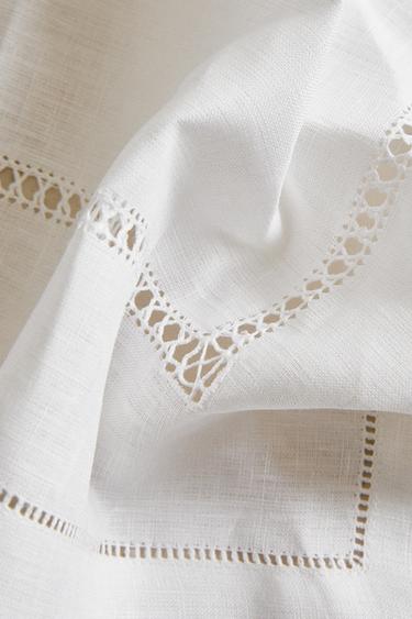 SET DE TABLE LIN ET JOUR ÉCHELLE - Blanc de Zara - Image 3