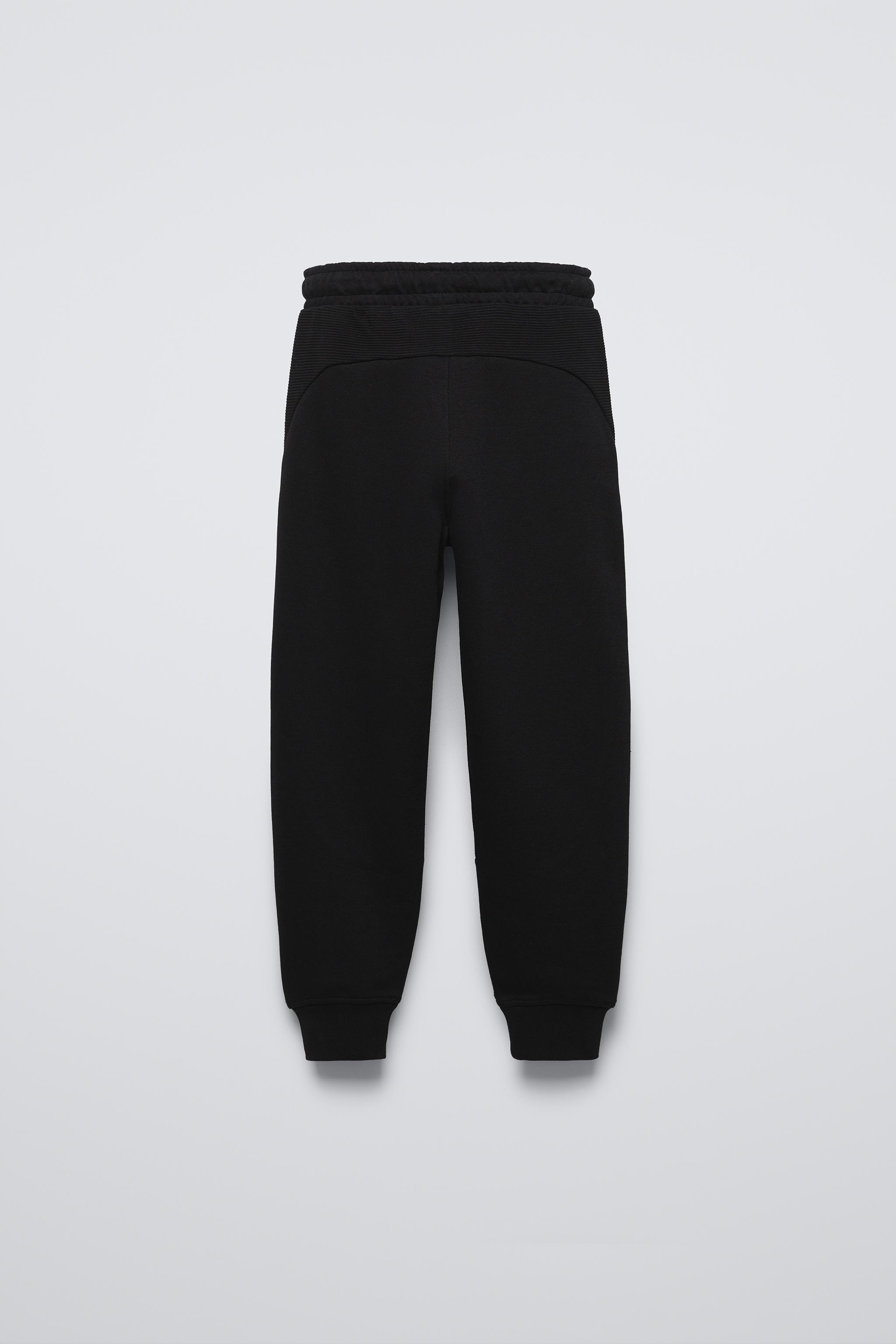 Black jogging trousers sale