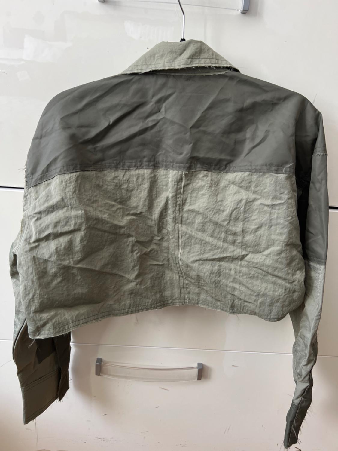 CROP PATCHWORK NYLON SHIRT - Image 3