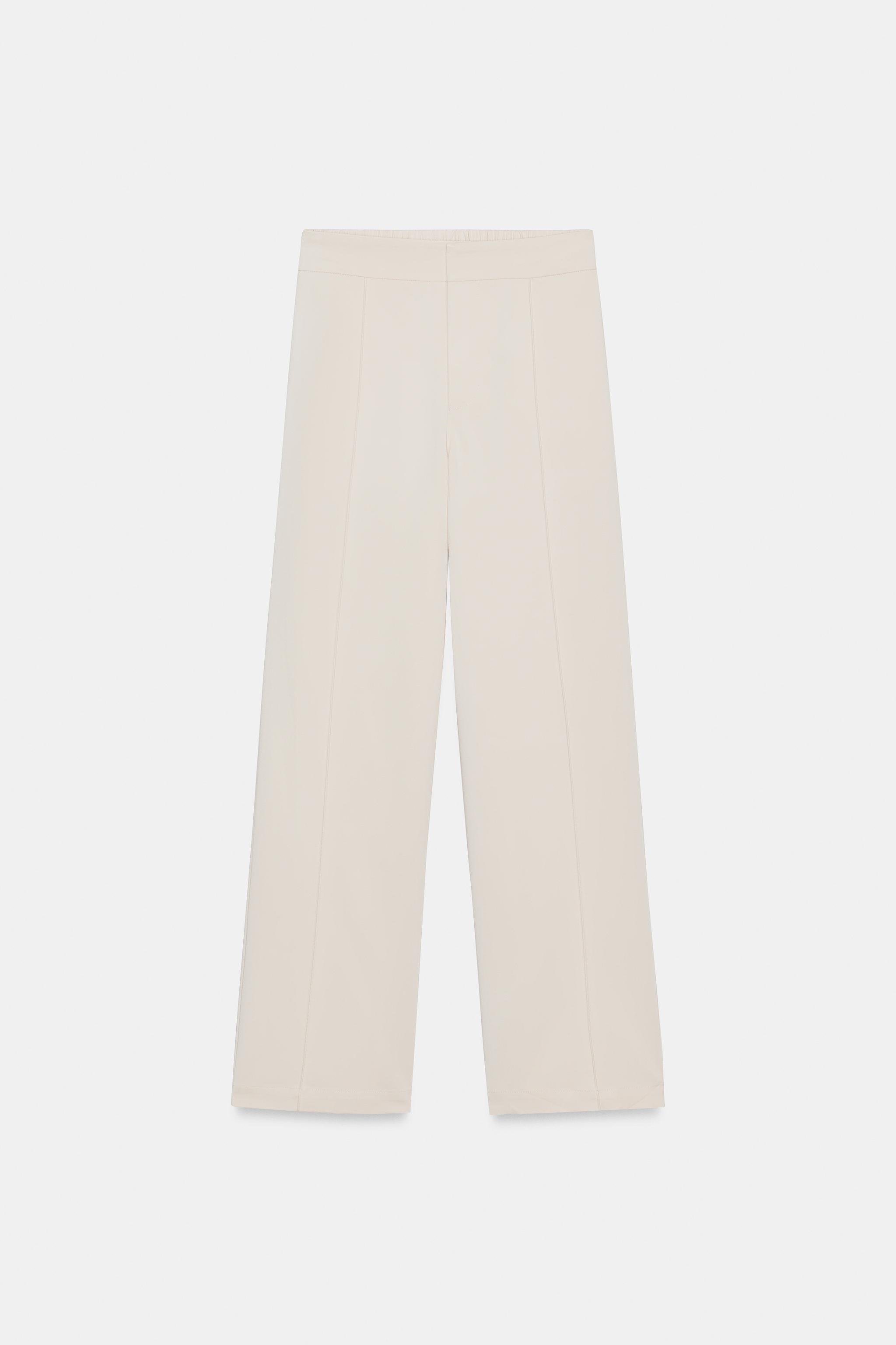 PIN TUCK STRAIGHT LEG PANTS