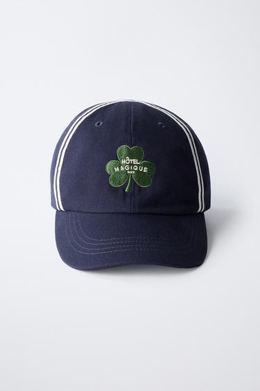 HÔTEL MAGIQUE © X ZARA EMBROIDERED CAP - Blue by Zara