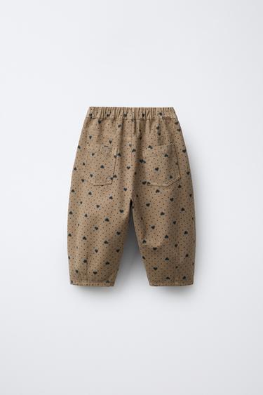 HEART BALLOON TROUSERS - Sand by Zara - Image 1