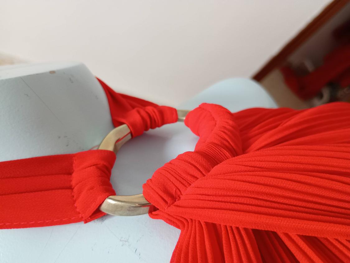 PLEATED HALTER DRESS - Image 5