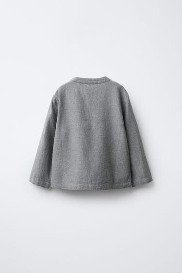 2-6 YEARS / STAND COLLAR PYJAMAS - Grey marl by Zara - Image 2