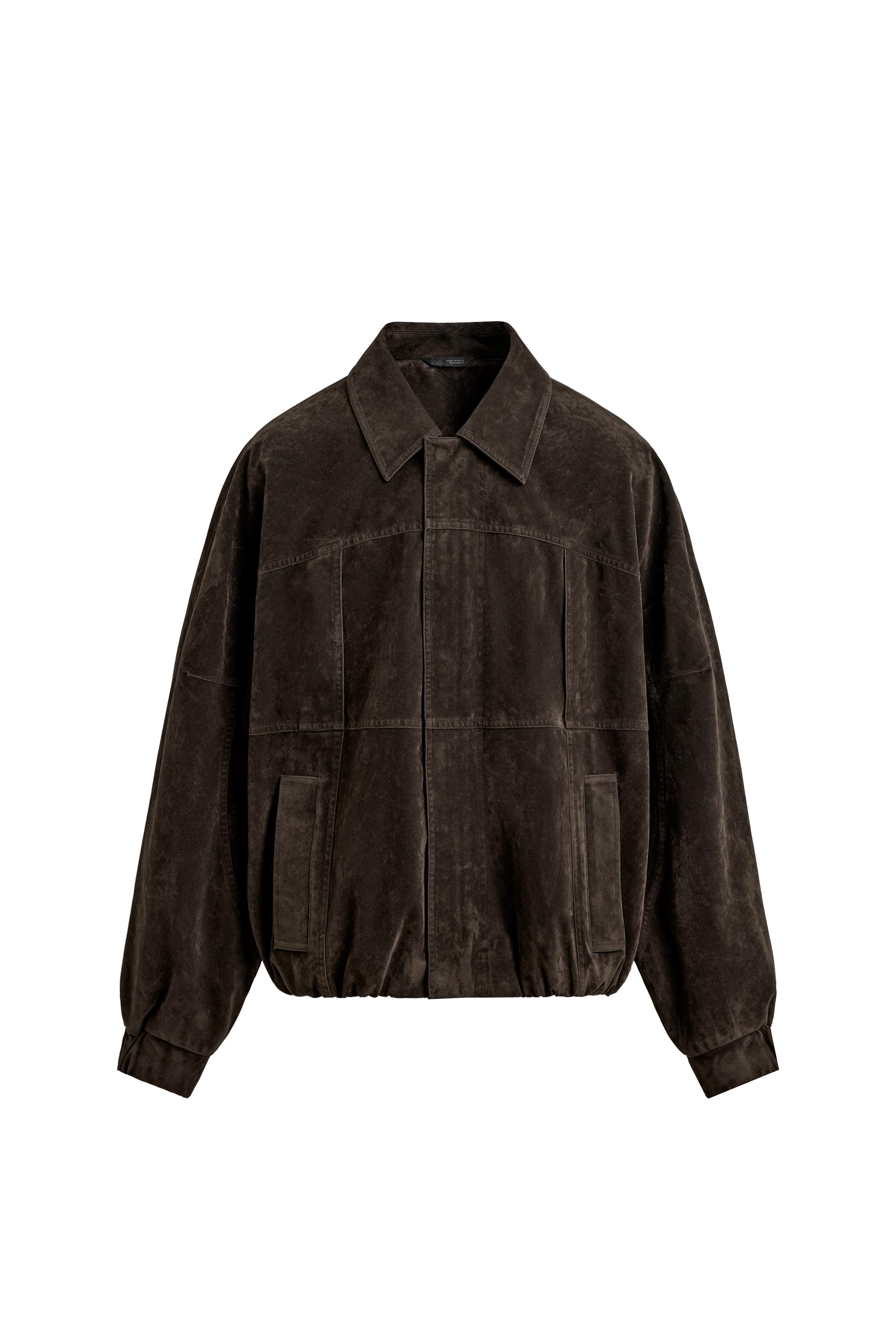 FAUX SUEDE JACKET - Brown | ZARA United States