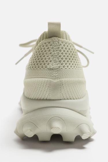 TENNIS EN TISSU VOLUME - Blanc ivoire de Zara - Image 2
