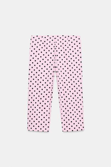 POLKA DOT CAPRI TROUSERS - Light pink by Zara - Image 6