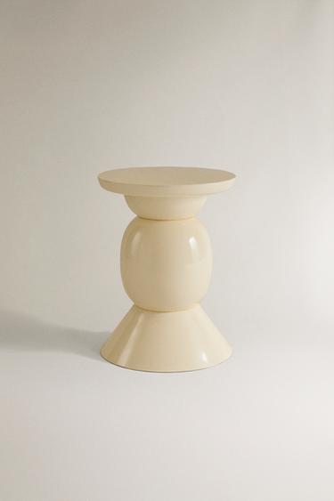 Zara METAL SIDE TABLE - Ecru / Beige - Image 0