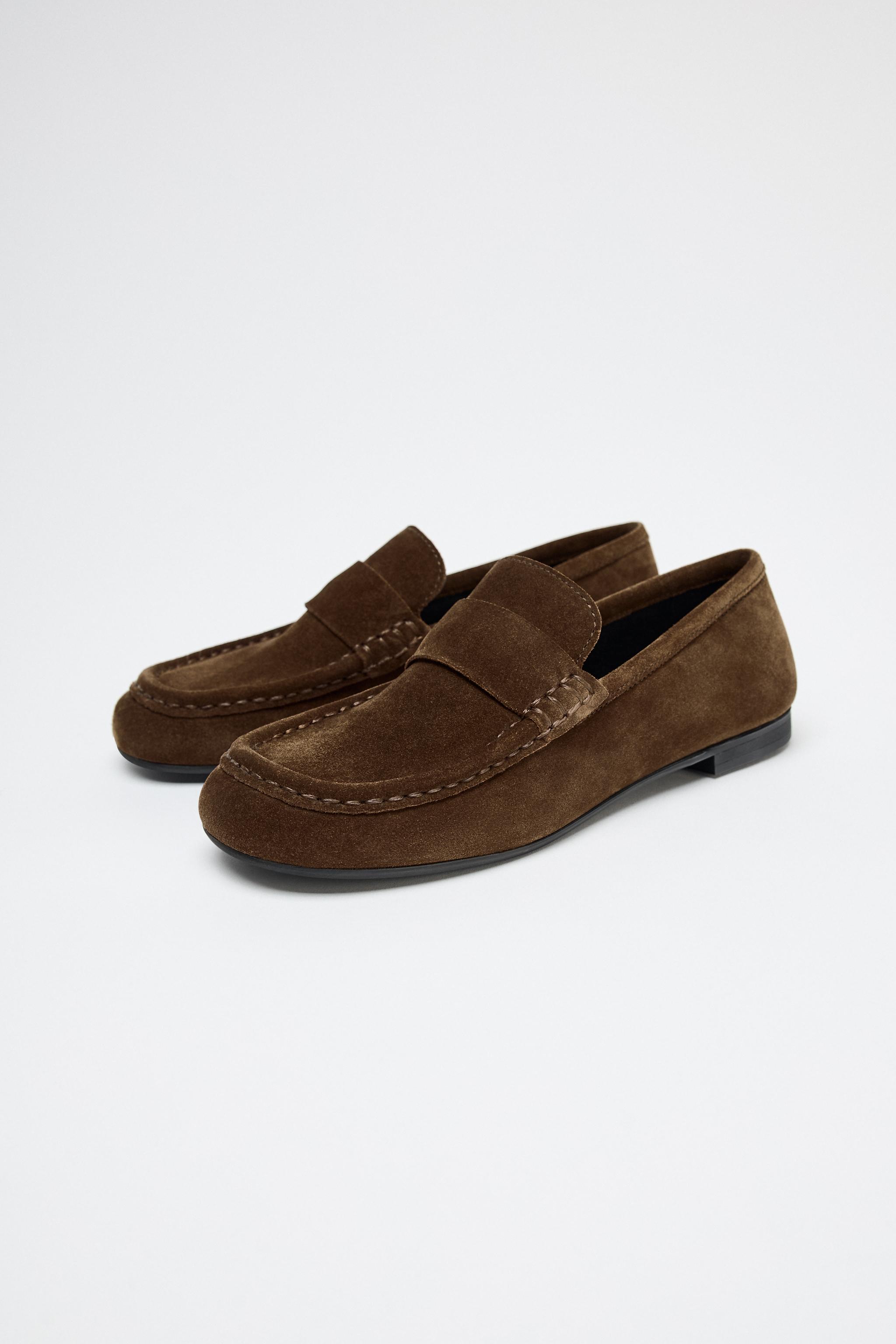 【ZARA】スプリットスエード ローファー 2524/410 ZARA】スプリットスエード ローファー 2524/410 (ZARA
