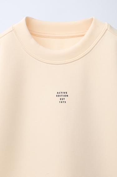 SPORTY SLOGAN T-SHIRT - Tangerine by Zara - Image 2