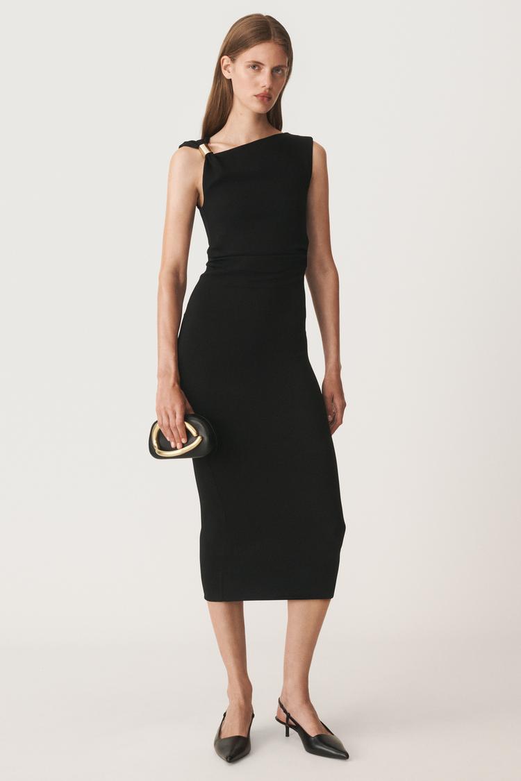 ROBE ASYMÉTRIQUE AJUSTÉE 50E ANNIVERSAIRE Noir ZARA Canada