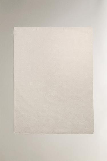 MANTA COM LÃ - Bege da Zara - Imagem 0