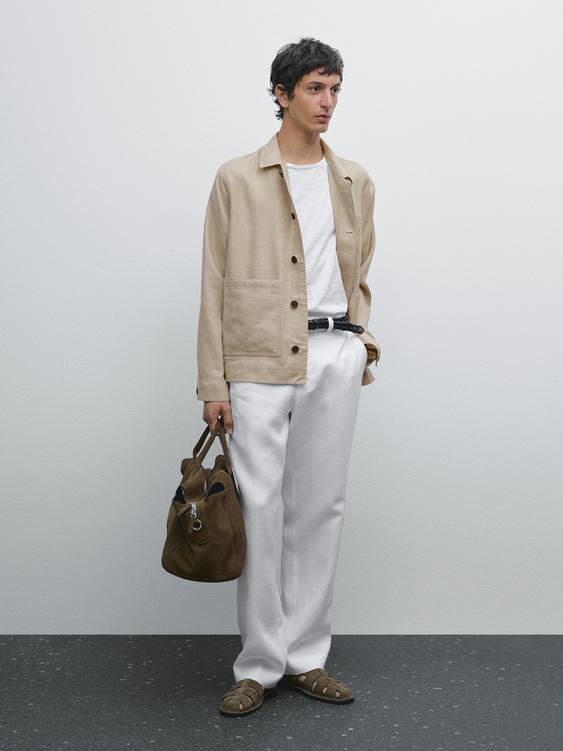 Lightweight linen trousers
