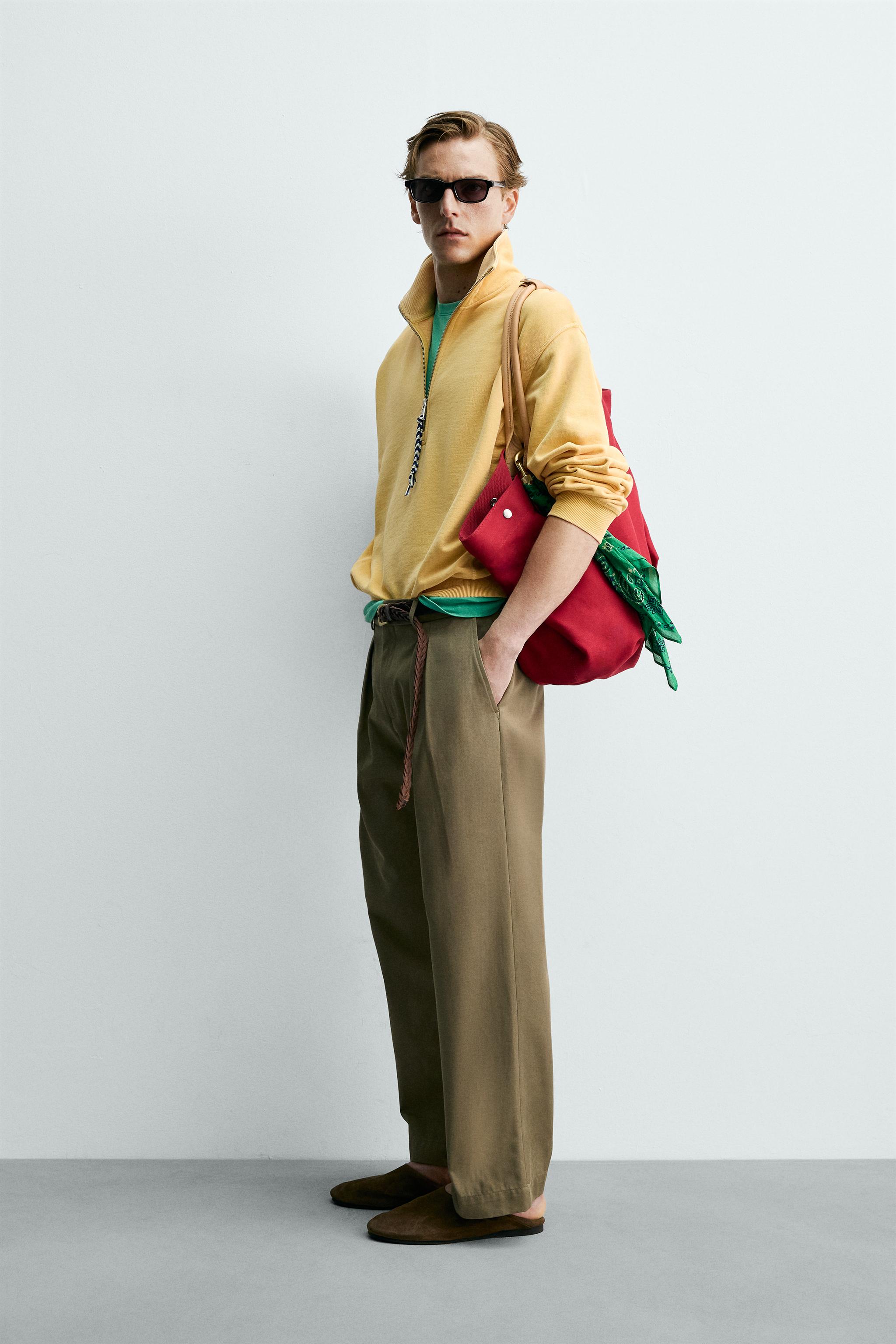 PLEATED CHINO PANTS AARON LEVINE X ZARA