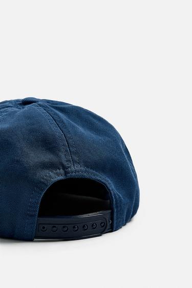 FLAT PEAK CAP WITH PATCH - Blue by Zara - Image 3
