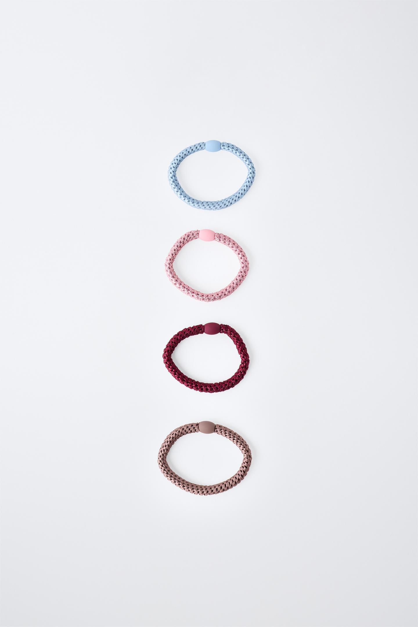 Детские аксессуары для волос Zara 4-PACK Elastic Hair Ties, цвет: Разноцветный — фото 1