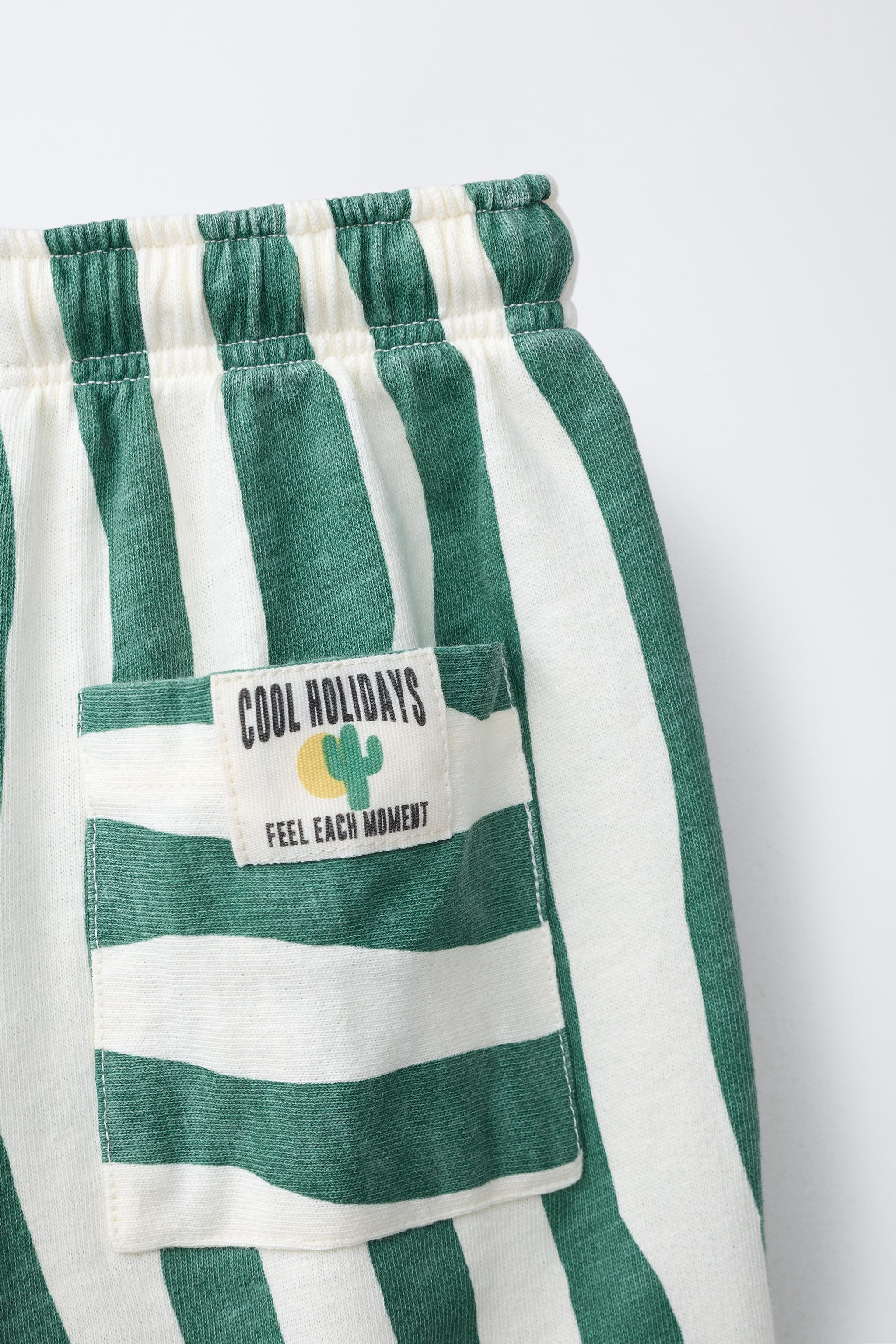 WAVE STRIPED PANTS