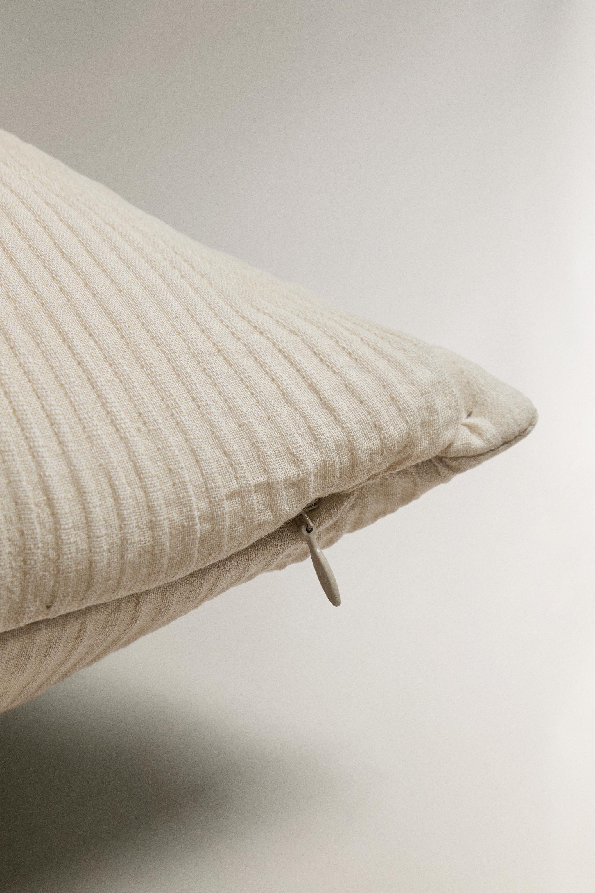 HOUSSE DE COUSSIN ÉDREDON FRONCÉ