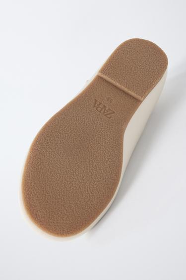 BUCKLED BALLET FLATS - White by Zara - Image 6