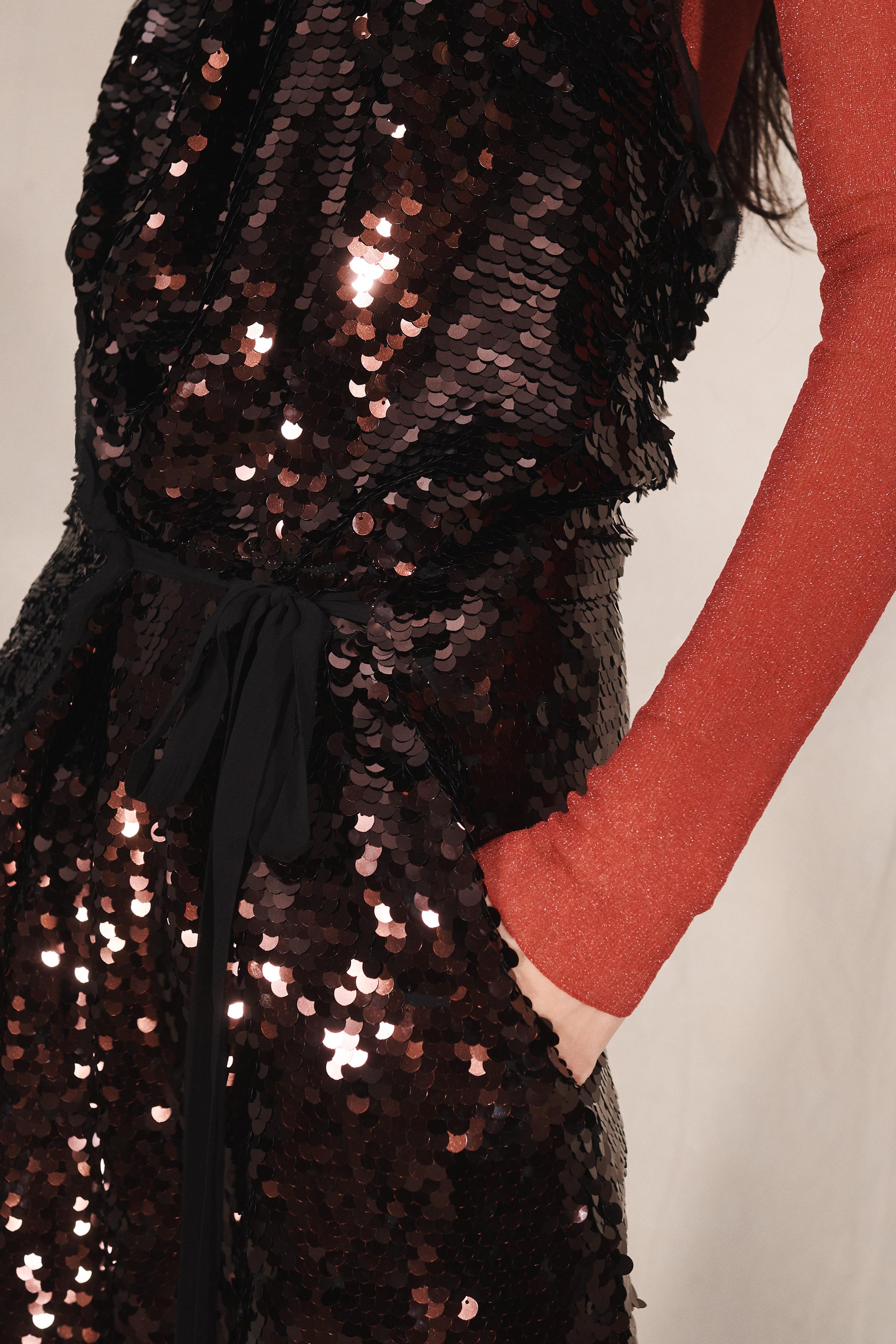 LIMITED EDITION SEQUIN HALTER DRESS