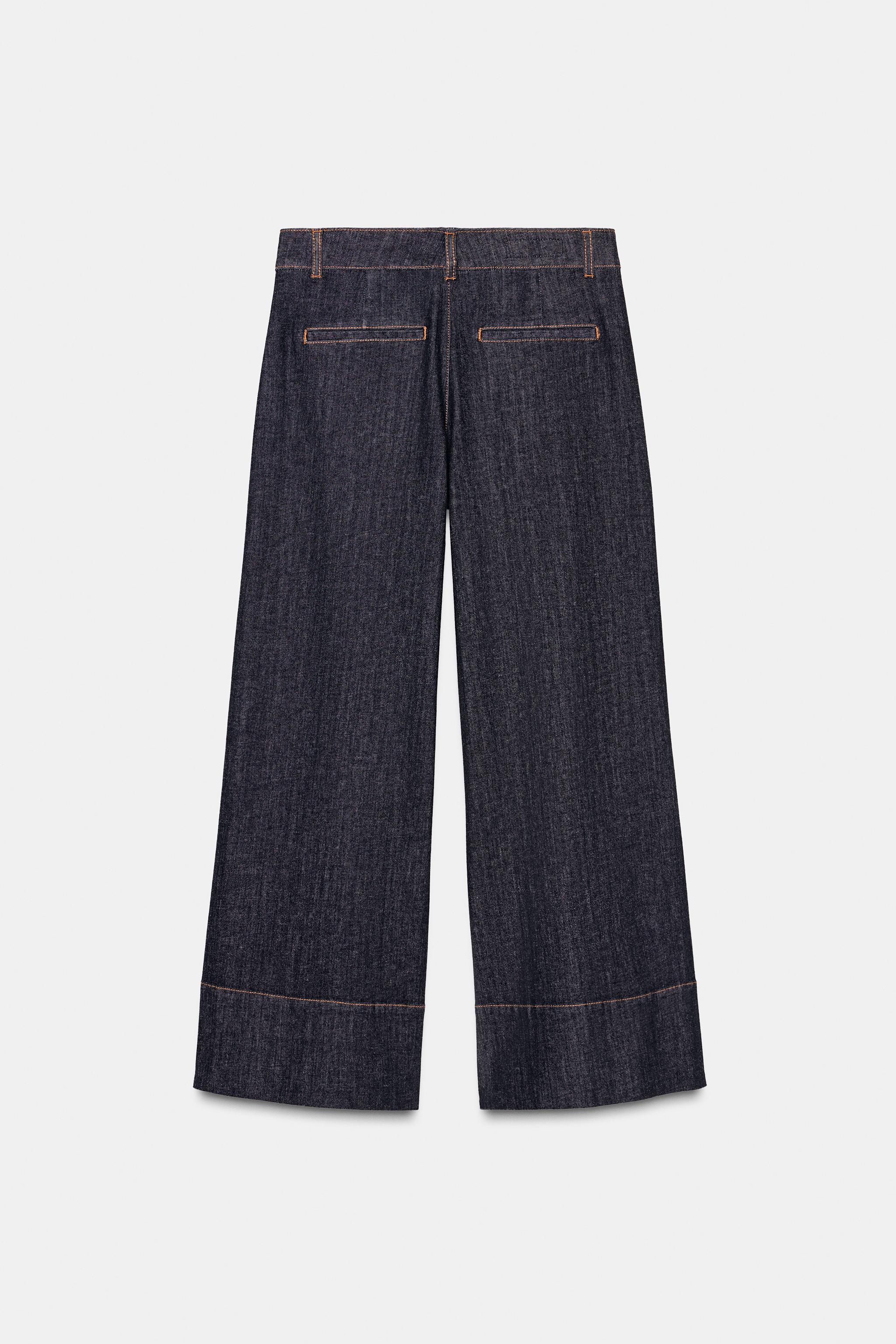 Z1975 MID-RISE CULOTTE JEANS WITH FLAP POCKETS