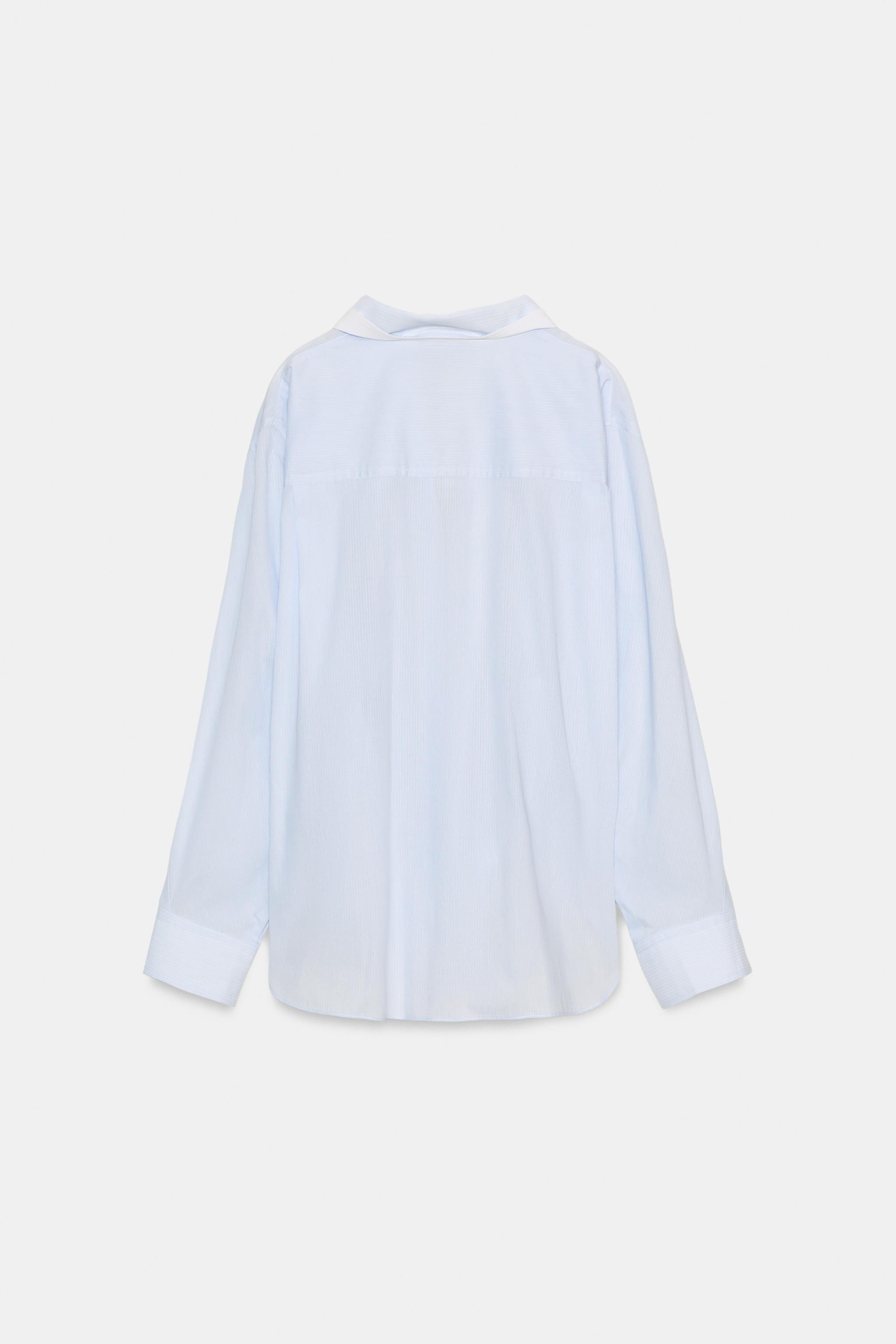 CHEMISE OVERSIZE RAYURES MANCHES CHAUVE-SOURIS