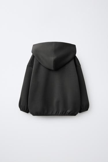 INTERLOCK ZIP-UP HOODIE - Anthracite grey by Zara