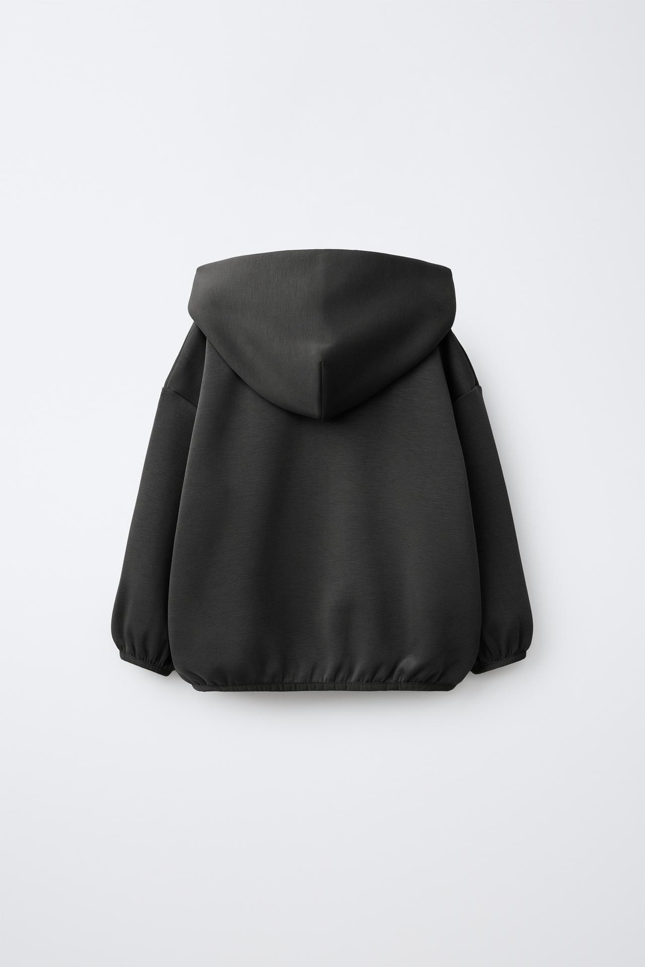 INTERLOCK ZIP SWEATSHIRT — Anthracite grey