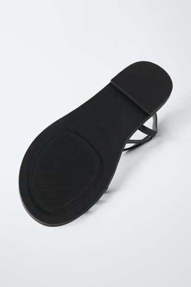 SANDALES À BRIDES - Noir de Zara - Image 6