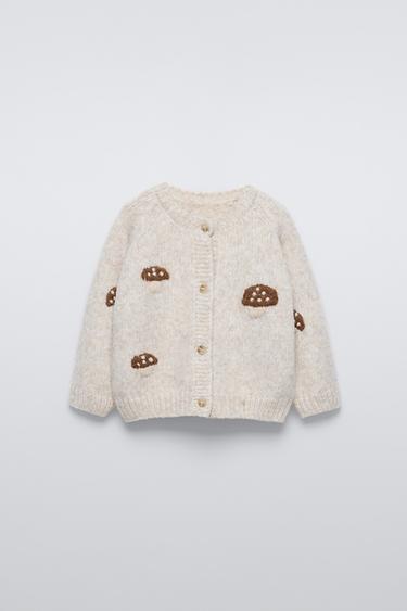EMBROIDERED MUSHROOM JACKET - Light beige by Zara - Image 0